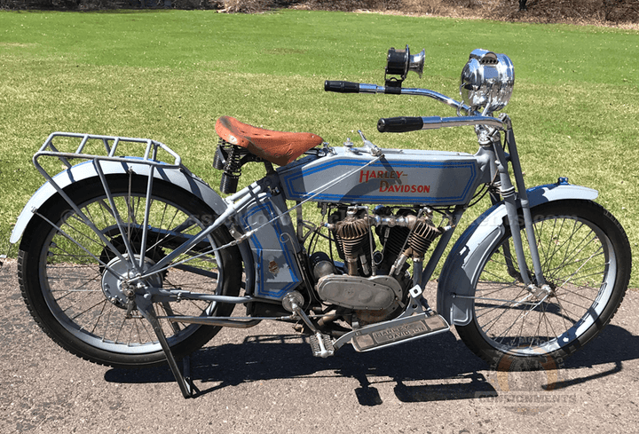 1914 Harley Davidson Twin Motorcycle Model 10-F — SOLD!