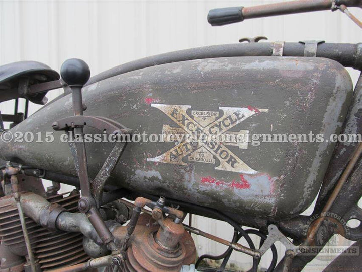 1915 Excelsior – 3-Speed Motorcycle – Big X – Original Paint – Mechanically Restored  SOLD!!