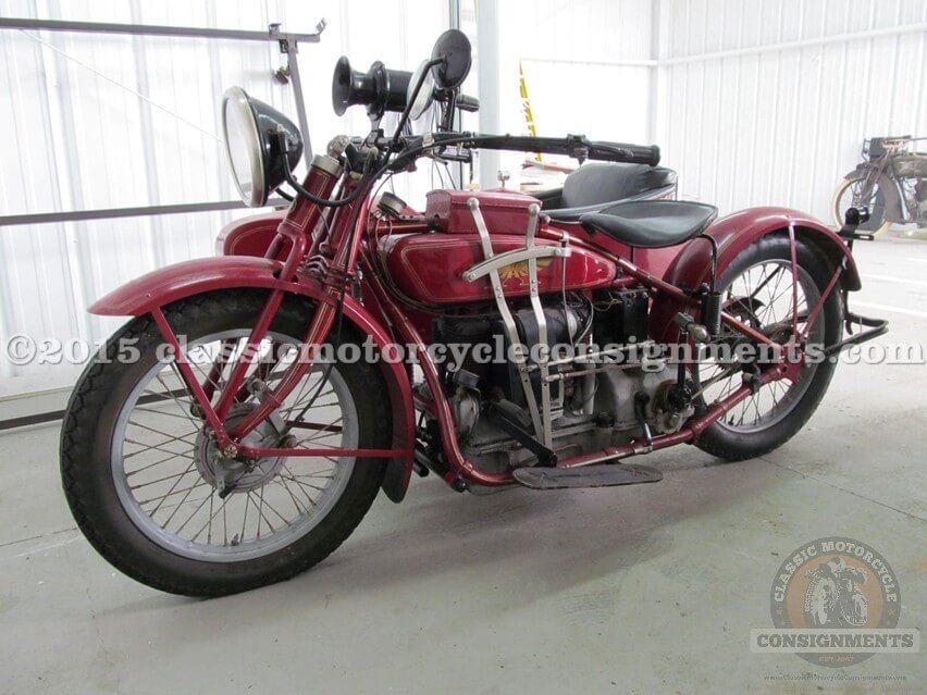 1924 Henderson Four Cylinder with Goulding Sidecar SOLD Classic Motorcycle Consignments