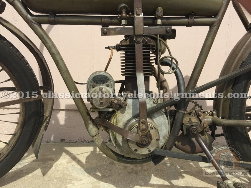 1912 Pope Motorcycle Model H – Single Cylinder Belt Drive …@Mecum Auction 2016  SOLD!!