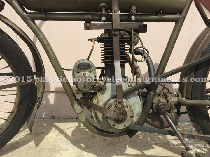 1912 Pope Motorcycle Model H – Single Cylinder Belt Drive …@Mecum Auction 2016  SOLD!!