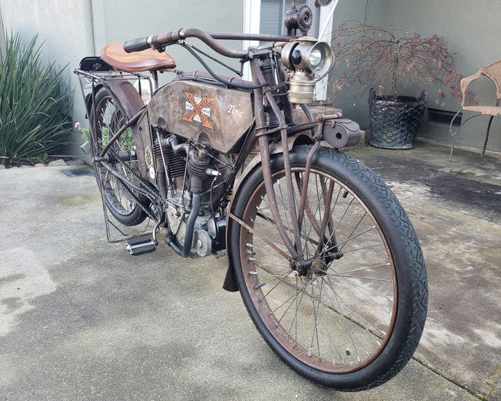 1912 Excelsior 6T Twin Cylinder Motorcycle - Motorcycle Cannonball Veteran