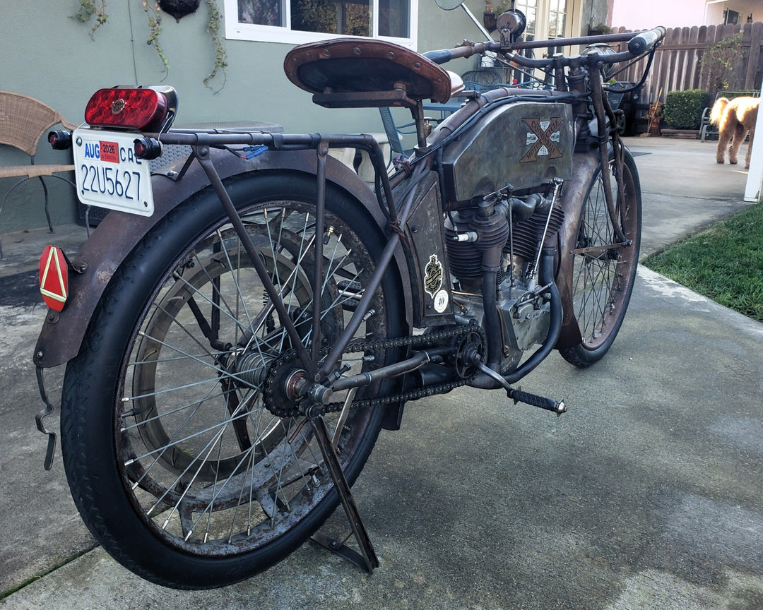 1912 Excelsior 6T Twin Cylinder Motorcycle - Motorcycle Cannonball Veteran