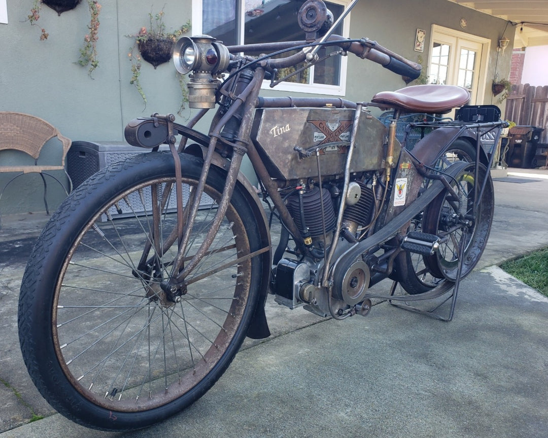 1912 Excelsior 6T Twin Cylinder Motorcycle - Motorcycle Cannonball Veteran