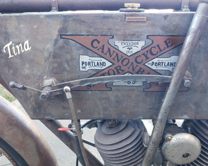 1912 Excelsior 6T Twin Cylinder Motorcycle - Motorcycle Cannonball Veteran