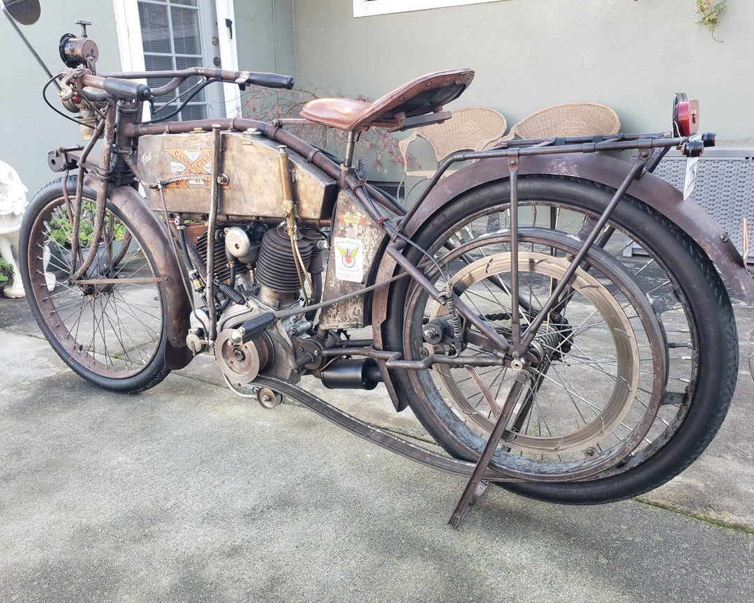 1912 Excelsior 6T Twin Cylinder Motorcycle - Motorcycle Cannonball Veteran