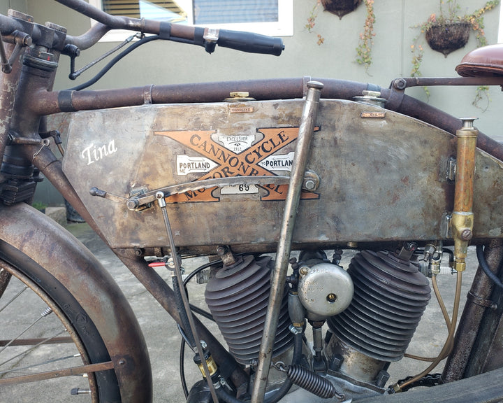 1912 Excelsior 6T Twin Cylinder Motorcycle - Motorcycle Cannonball Veteran