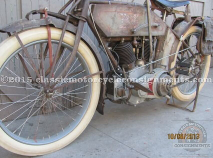 1914 Excelsior Twin Cylinder Two Speed Model TS Vintage Motorcycle Classic Motorcycle Consignments