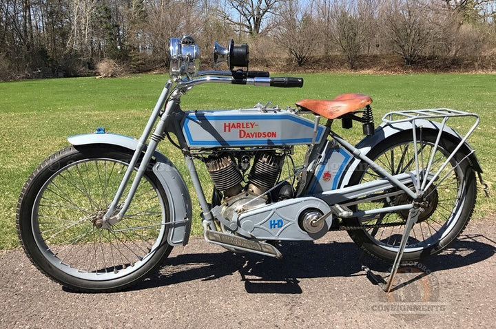 1914 Harley Davidson Twin Motorcycle Model 10-F — SOLD!