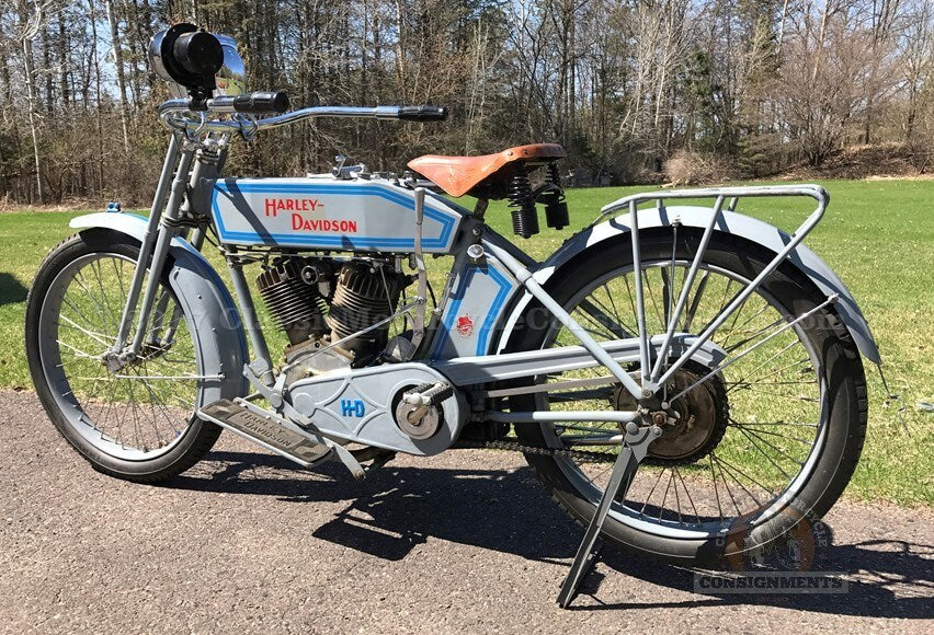 1914 Harley Davidson Twin Motorcycle Model 10-F — SOLD!