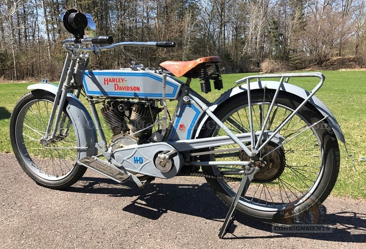 1914 Harley Davidson Twin Motorcycle Model 10-F — SOLD!