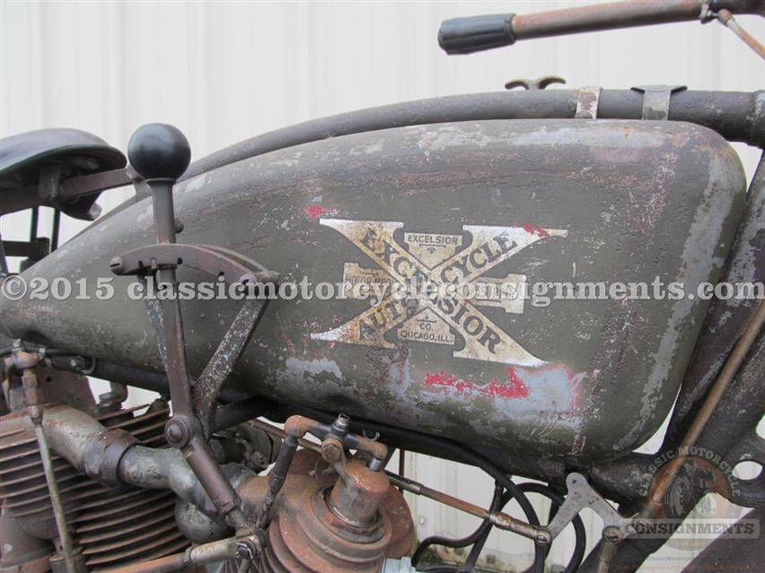 1915 Excelsior – 3-Speed Motorcycle – Big X – Original Paint – Mechanically Restored  SOLD!!