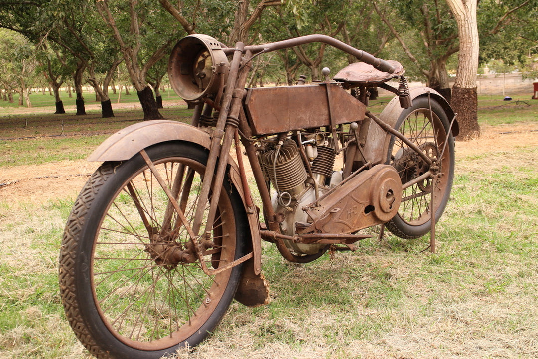 Old Rusty Motorcycle Antique Motorcycle Restoration 1915 Harley