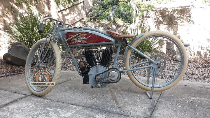 1917 EXCELSIOR  TWIN BIG VALVE BOARD TRACK RACER