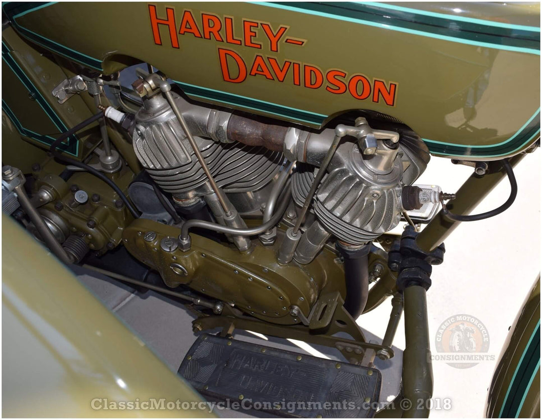 1920 Harley Davidson — 988.83 cc V-twin– Model 20-FS “T” Sidecar — SOLD!!