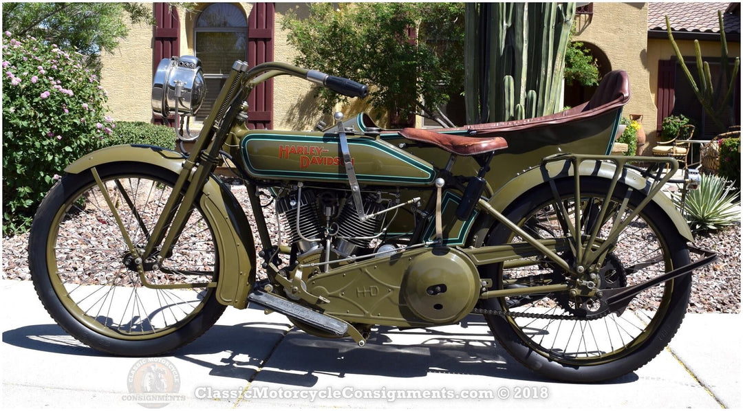 1920 Harley Davidson — 988.83 cc V-twin– Model 20-FS “T” Sidecar — SOLD!!