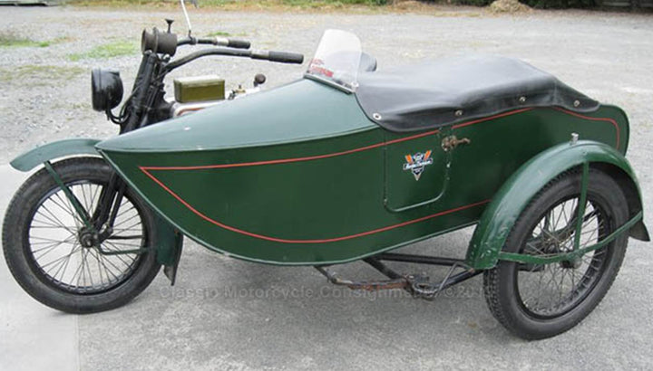 1920 Harley Davidson Model F – Left-Hand Sidecar & Frame