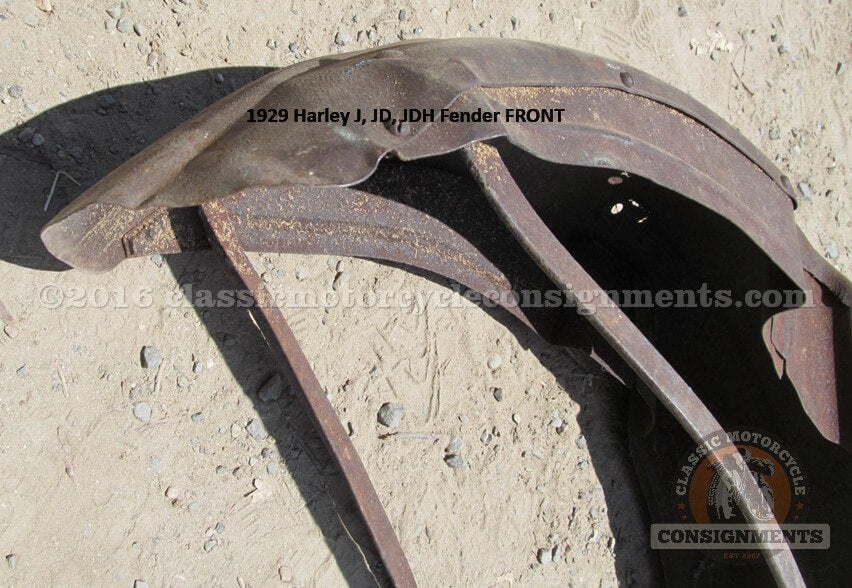 1929 Harley Davidson J JD JDH Front Fender SOLD!!