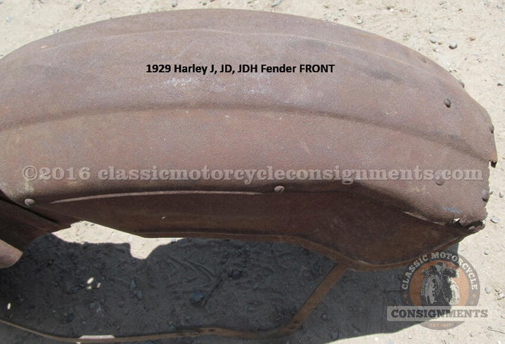 1929 Harley Davidson J JD JDH Front Fender SOLD!!