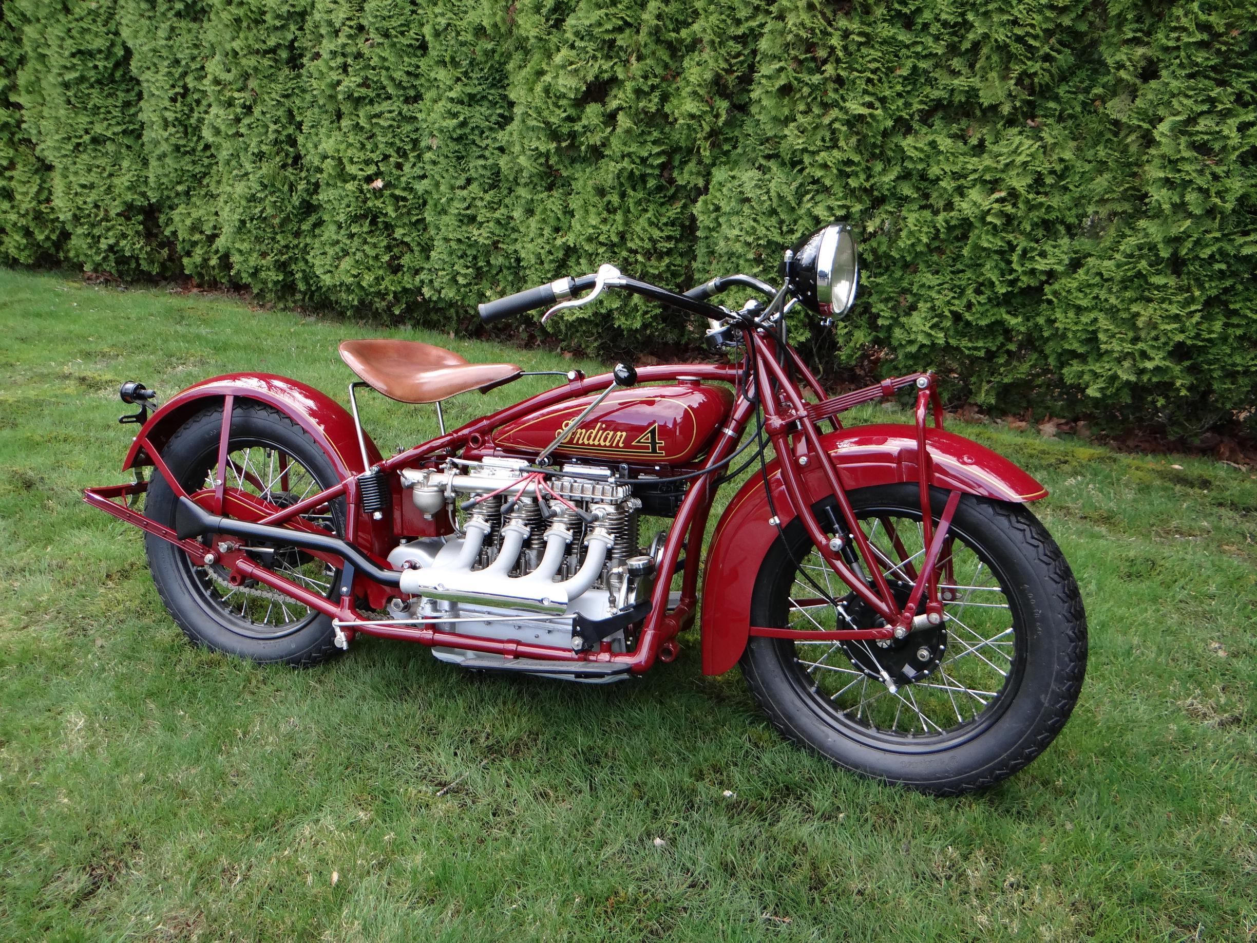 Sold 1929 Indian Model 401 Four Cylinder Sold Classic Motorcycle Consignments