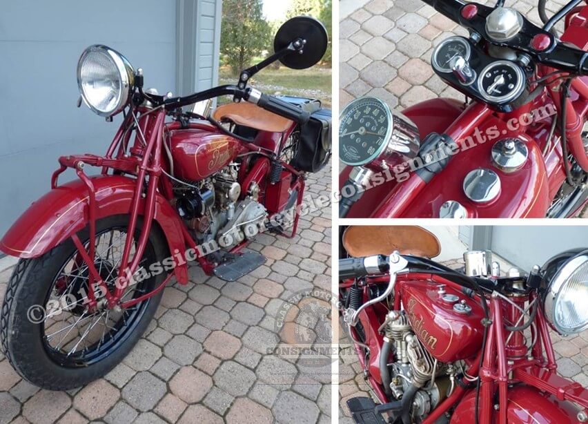 1930 Indian 101 Scout Motorcycle – Naive Col