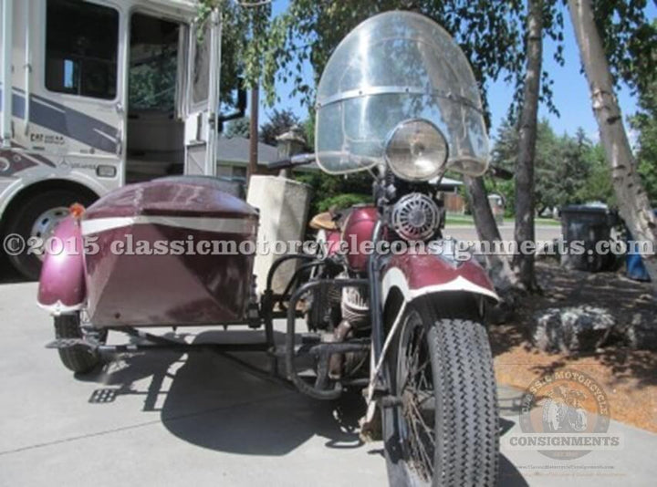 1935 Harley Davidson VLD Motorcycle Harley Davidson 1935 LT Sidecar - SOLD!!