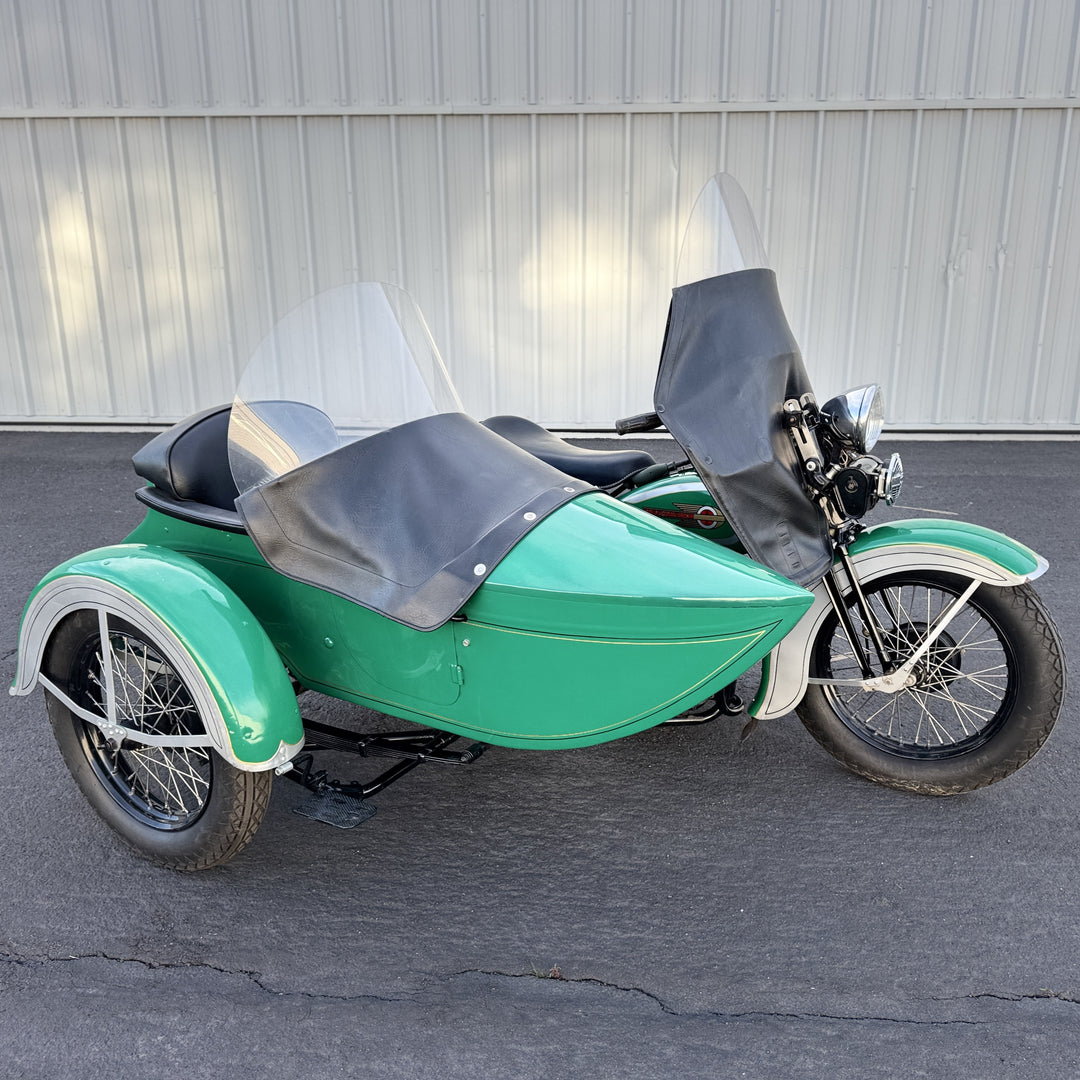 1936 Harley Davidson VH - Rare - 80" - Police Model with Sidecar