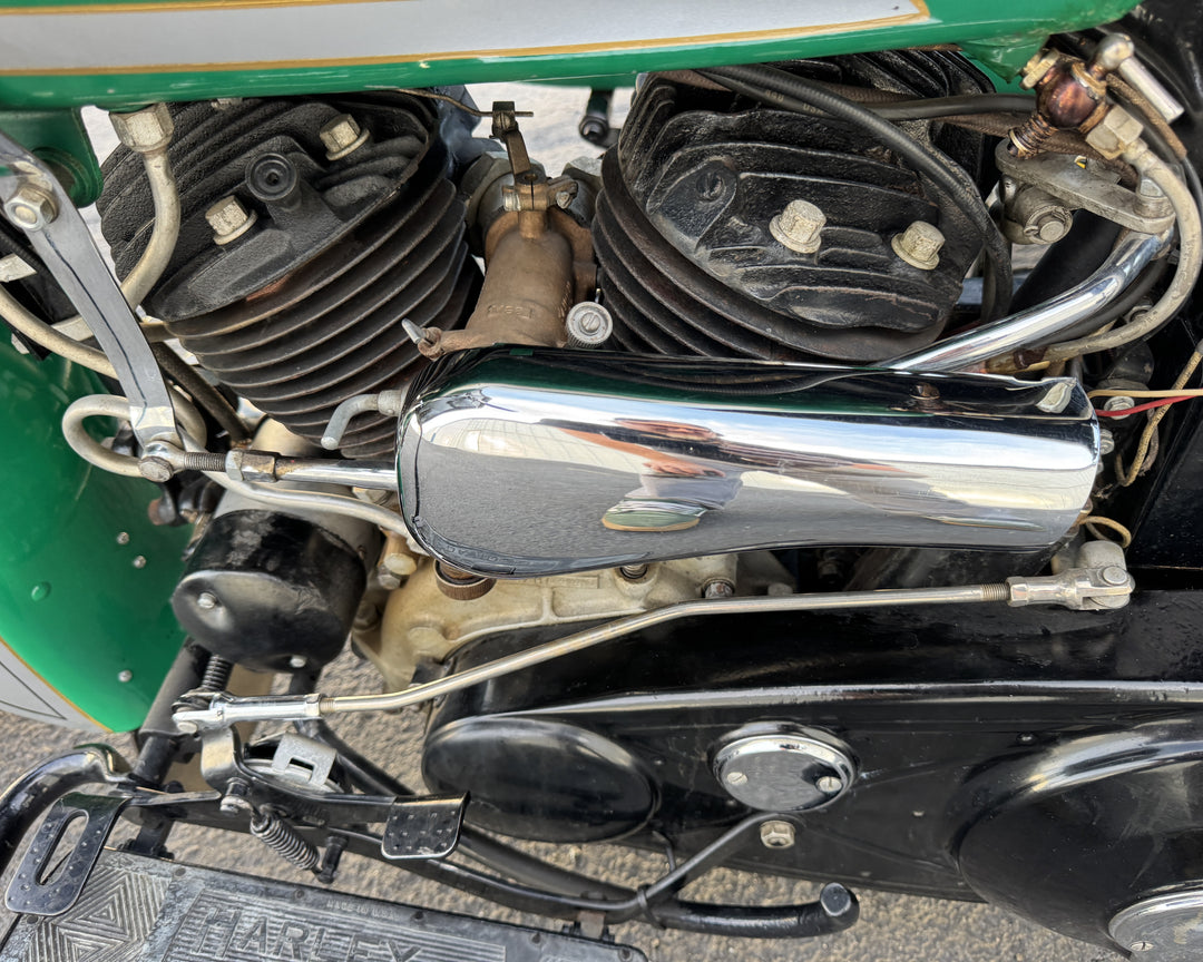 1936 Harley Davidson VH - Rare - 80" - Police Model with Sidecar