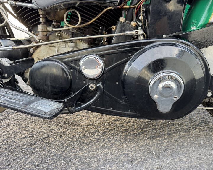1936 Harley Davidson VH - Rare - 80" - Police Model with Sidecar