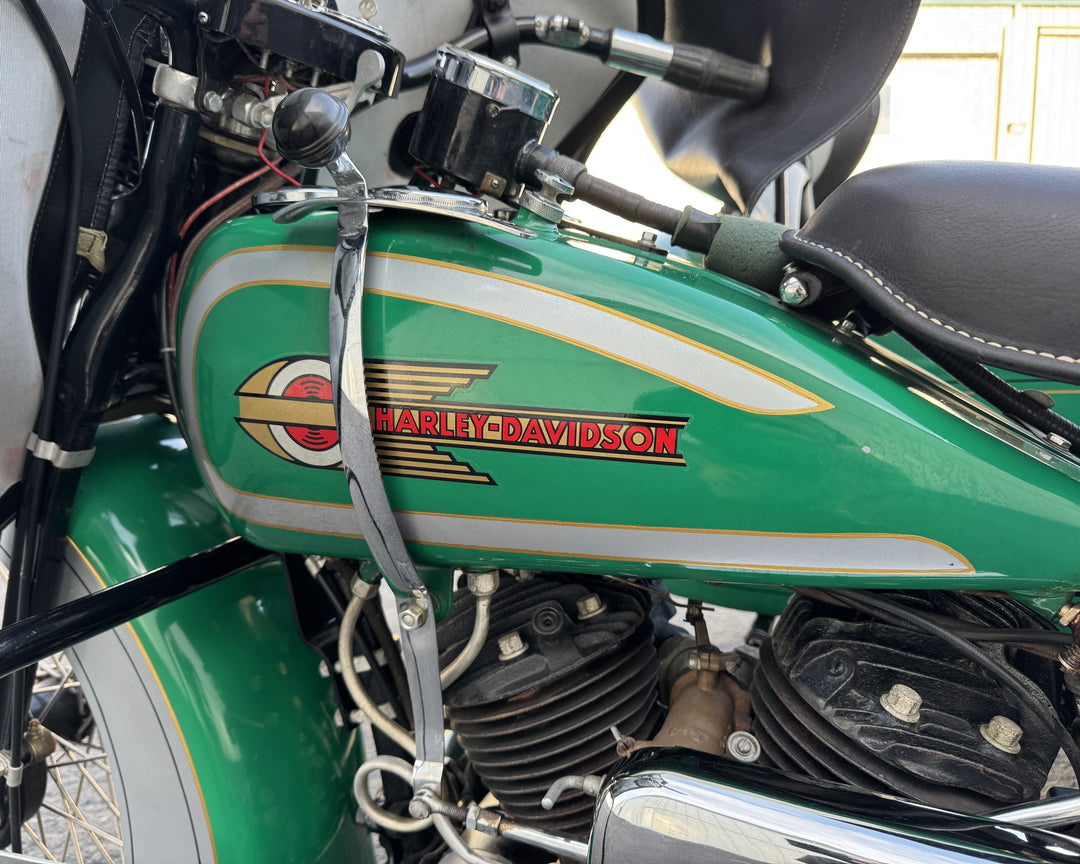 1936 Harley Davidson VH - Rare - 80" - Police Model with Sidecar