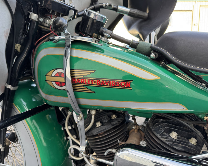 1936 Harley Davidson VH - Rare - 80" - Police Model with Sidecar