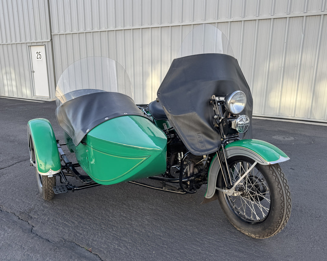 1936 Harley Davidson VH - Rare - 80" - Police Model with Sidecar