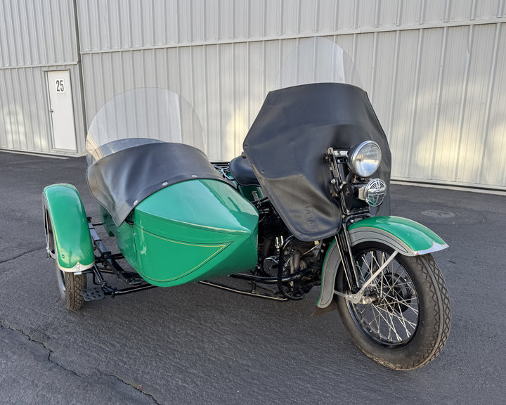 1936 Harley Davidson VH - Rare - 80" - Police Model with Sidecar