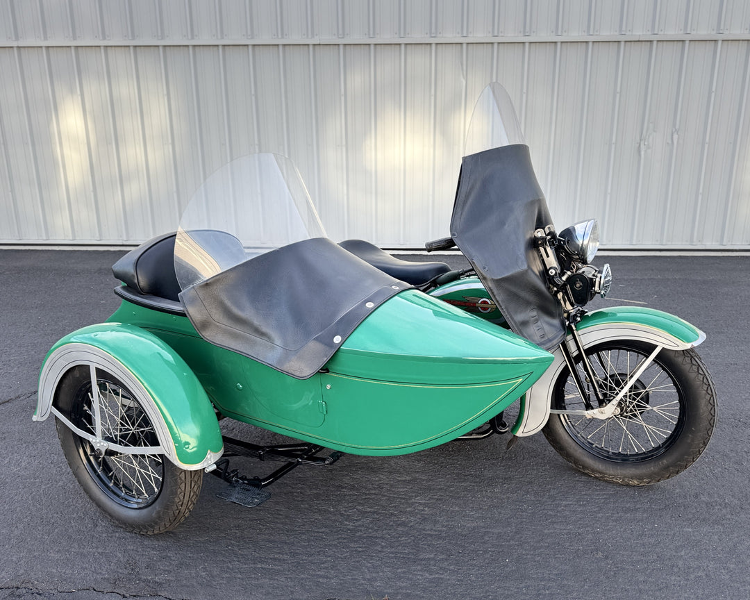 1936 Harley Davidson VH - Rare - 80" - Police Model with Sidecar