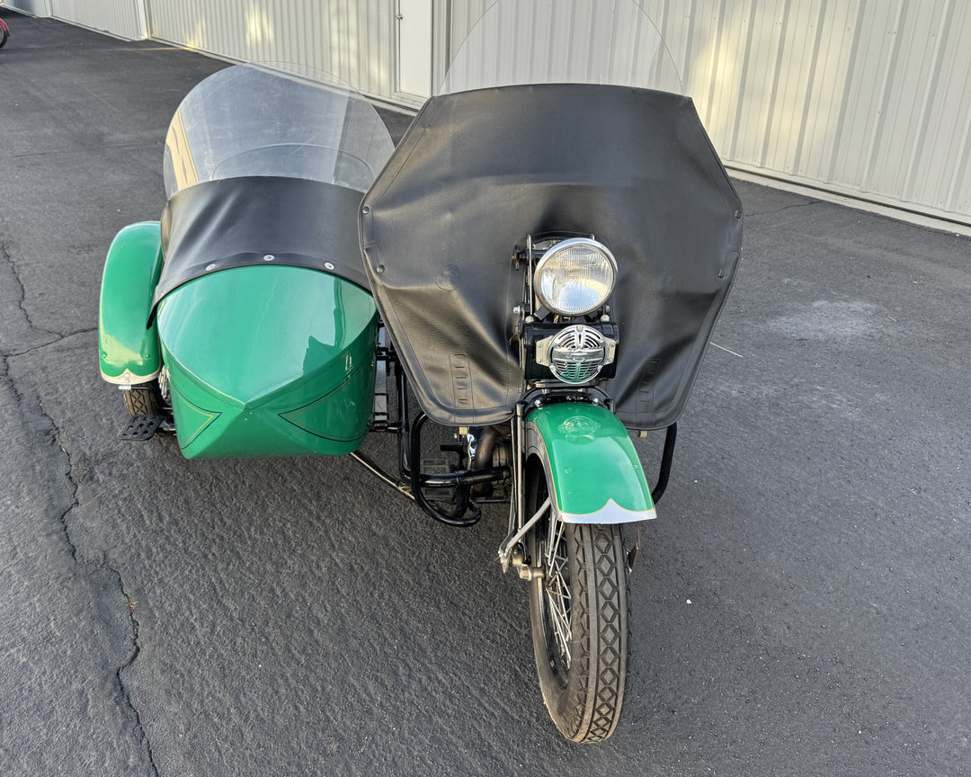1936 Harley Davidson VH - Rare - 80" - Police Model with Sidecar