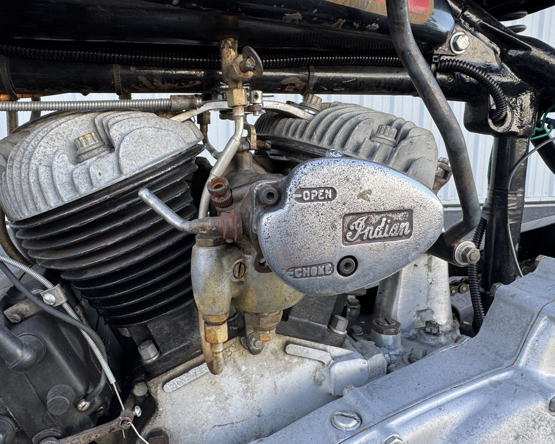 SOLD - 1937 Indian Scout Racer - California History - SOLD