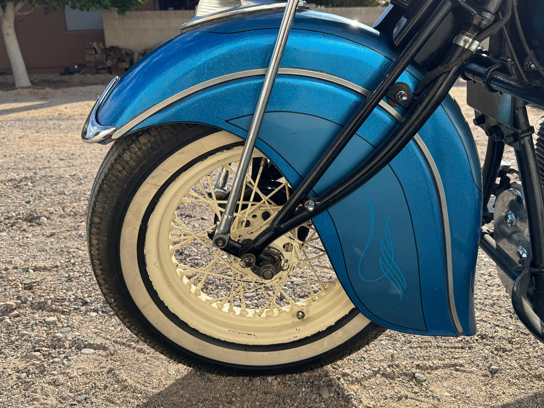 1942 Indian Four Cylinder Motorcycle - Running - Riding - Title