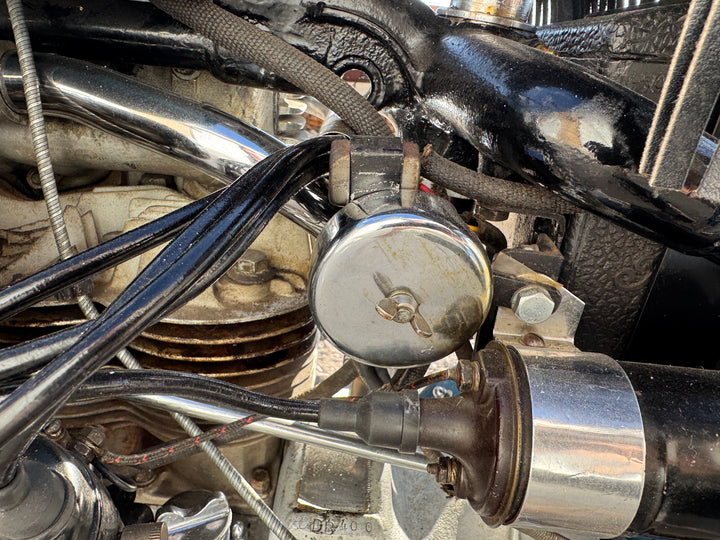 1942 Indian Four Cylinder Motorcycle - Running - Riding - Title