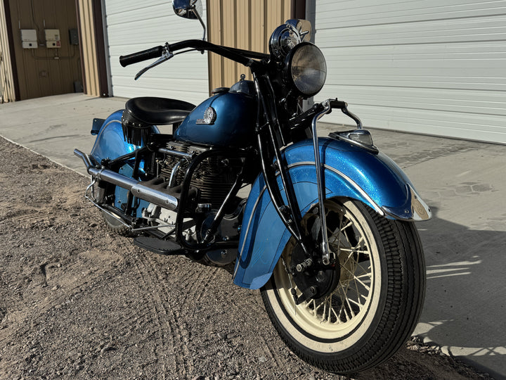 1942 Indian Four Cylinder Motorcycle - Running - Riding - Title
