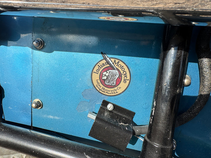 1942 Indian Four Cylinder Motorcycle - Running - Riding - Title