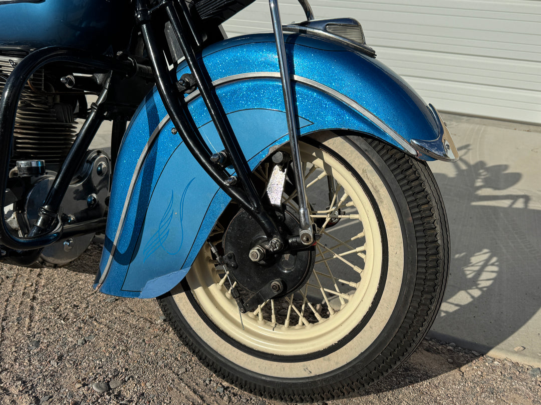 1942 Indian Four Cylinder Motorcycle - Running - Riding - Title