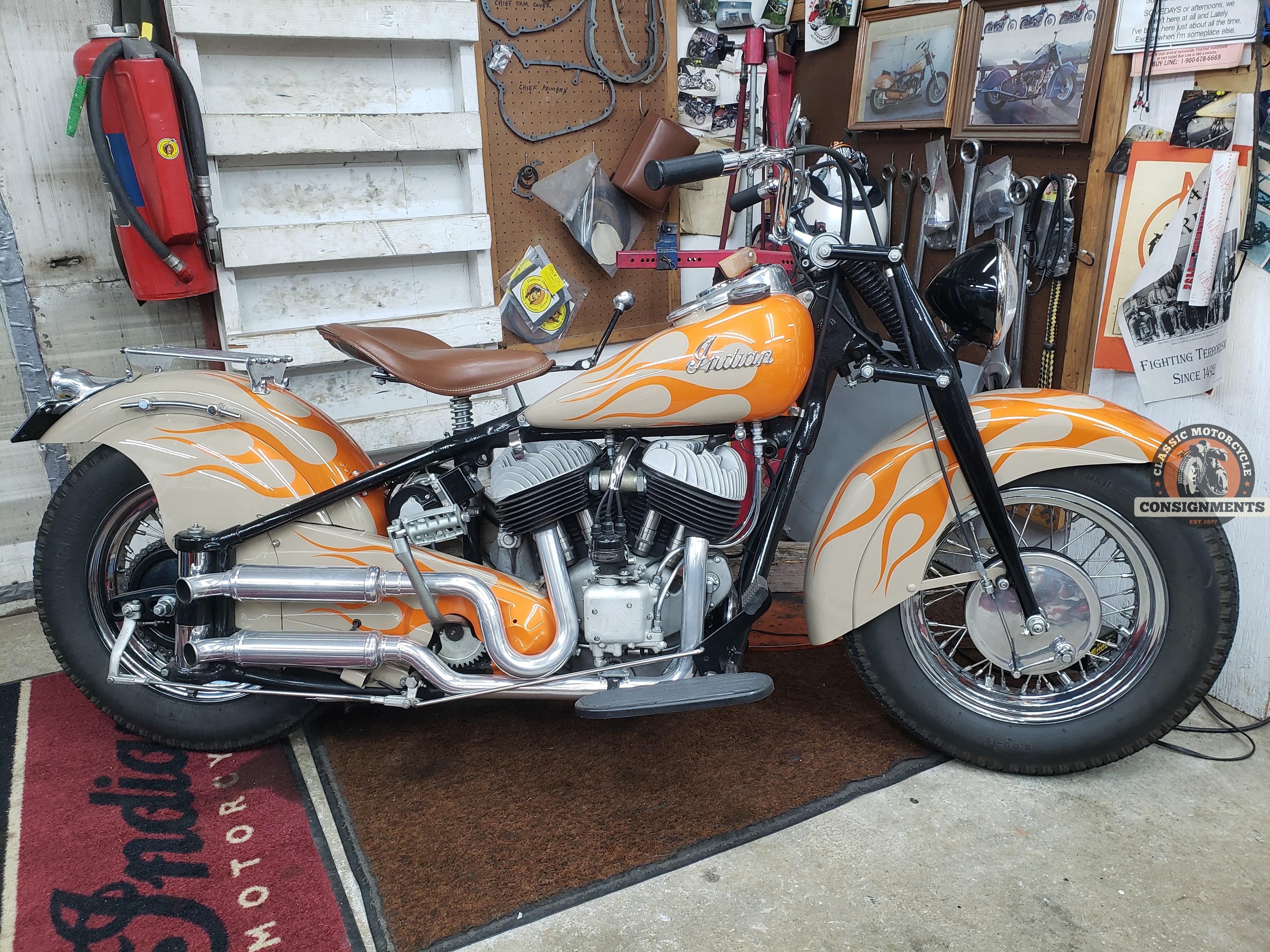 1947 INDIAN CHIEF 80” BOBBER – Classic Motorcycle Consignments