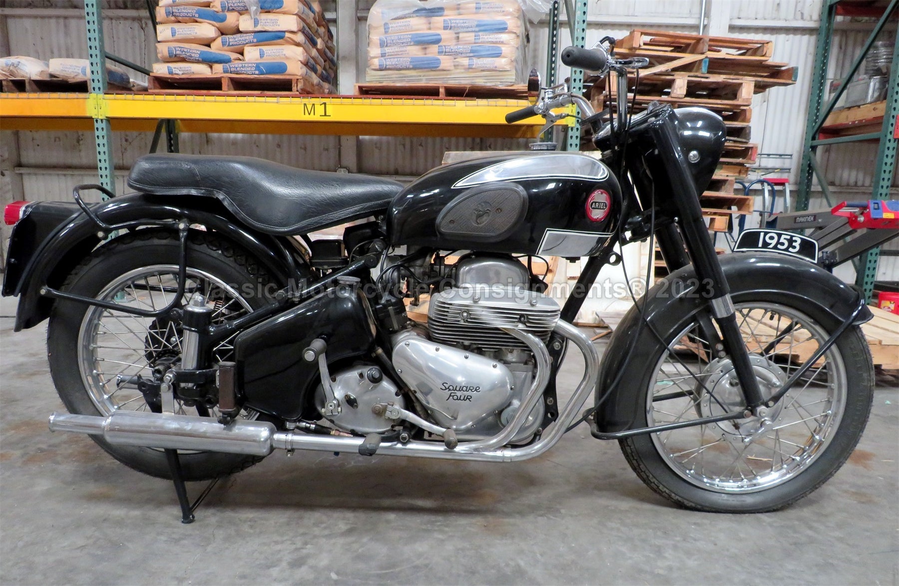 1953 Ariel Square Four MK -SOLD – Classic Motorcycle Consignments