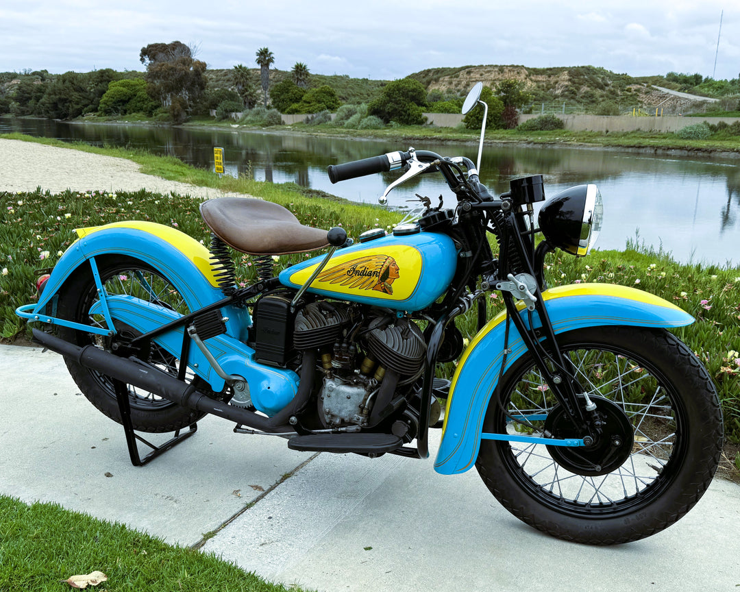 Sold - 1941 Indian 741 JR Scout 500cc - Beautifully Restored - Sold