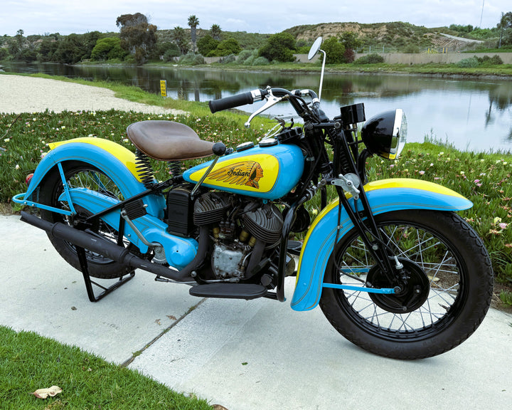 Sold - 1941 Indian 741 JR Scout 500cc - Beautifully Restored - Sold