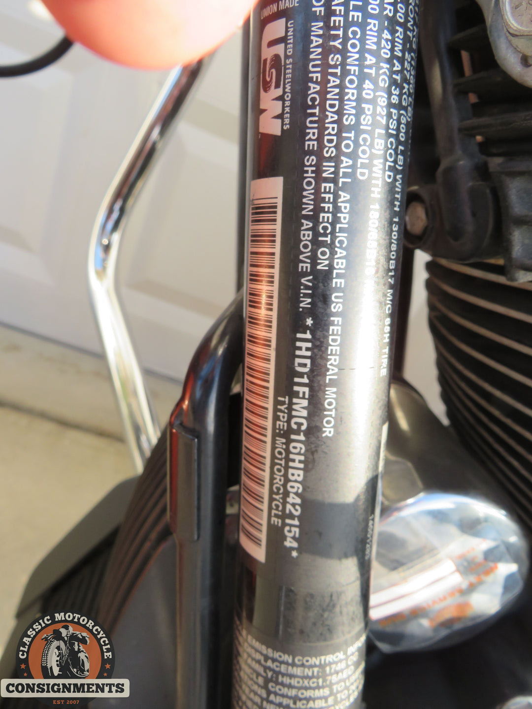 2017 HARLEY DAVIDSON CUSTOM POLICE MOTORCYCLE