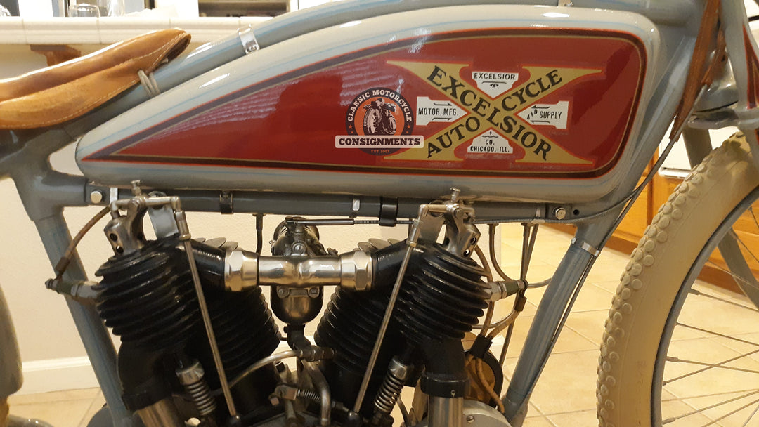 1917 EXCELSIOR  TWIN BIG VALVE BOARD TRACK RACER