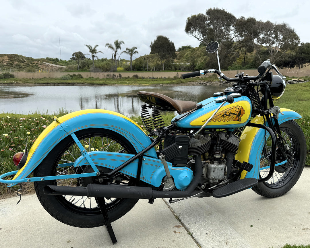Sold - 1941 Indian 741 JR Scout 500cc - Beautifully Restored - Sold