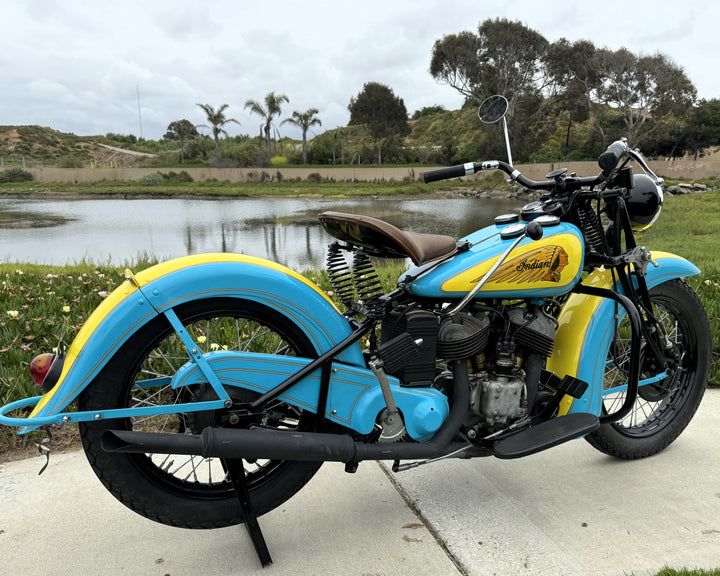 Sold - 1941 Indian 741 JR Scout 500cc - Beautifully Restored - Sold