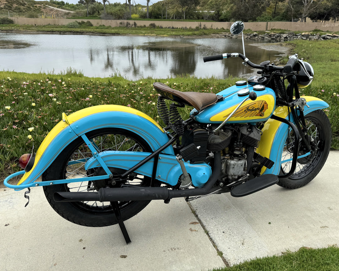 Sold - 1941 Indian 741 JR Scout 500cc - Beautifully Restored - Sold